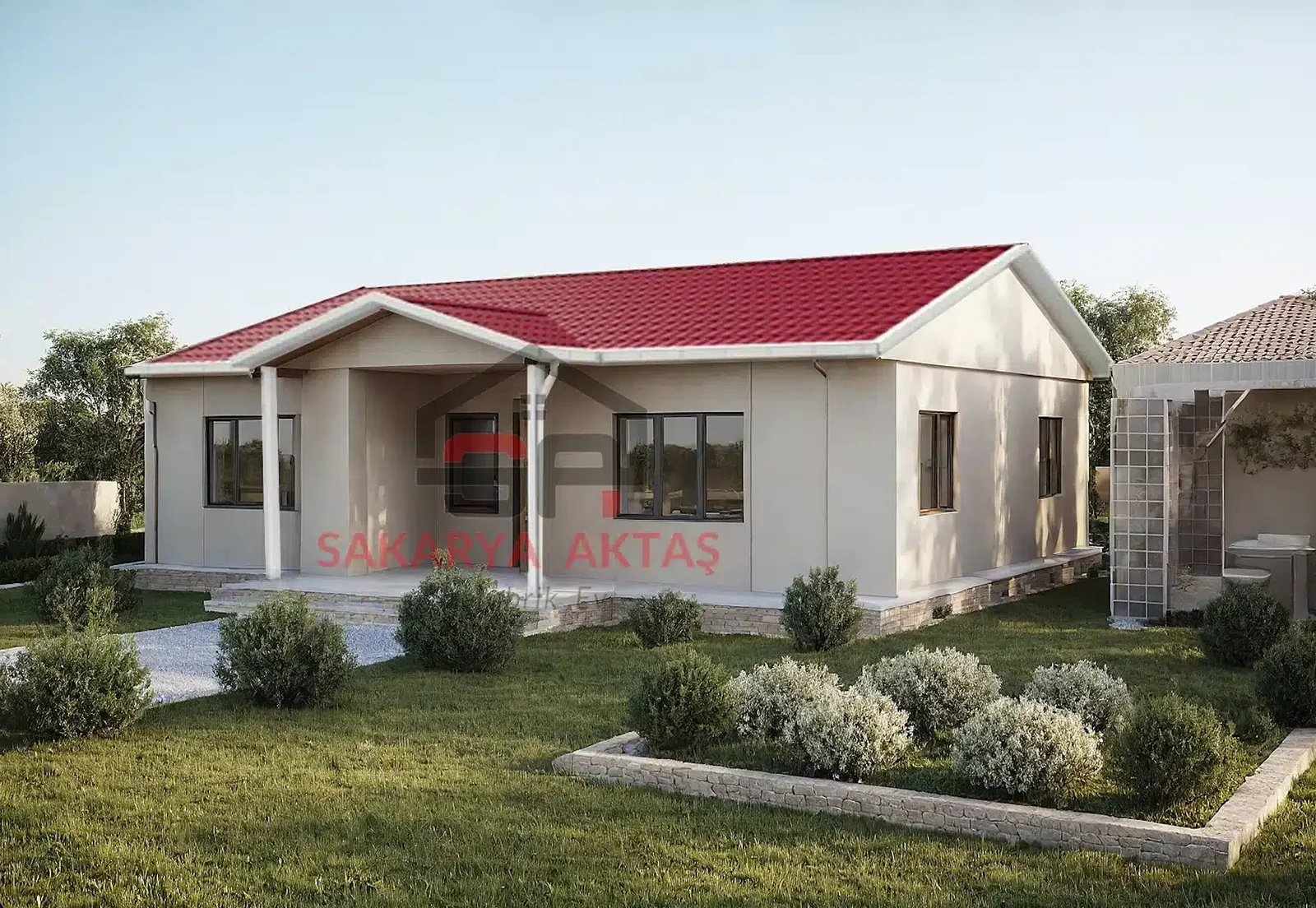 3+1 Tek Katlı Prefabrik Ev 95 m²