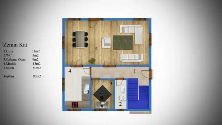 celik-ev-176-metre-kare-zemin-kat-plani