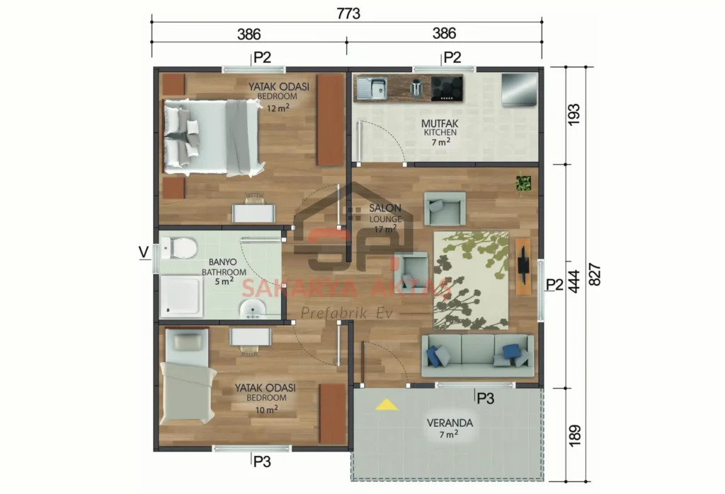 tek-katli-prefabrik-ev-iki-arti-bir-62-metre-kare-plan